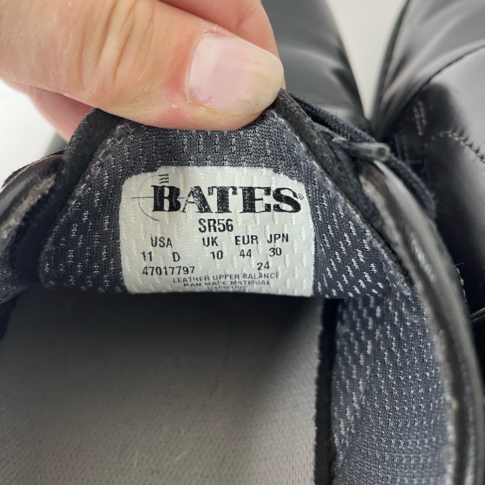 Bates Lites Black Uniform Oxford Work Shoes SR56 Men’s 11 D - Picture 10 of 12